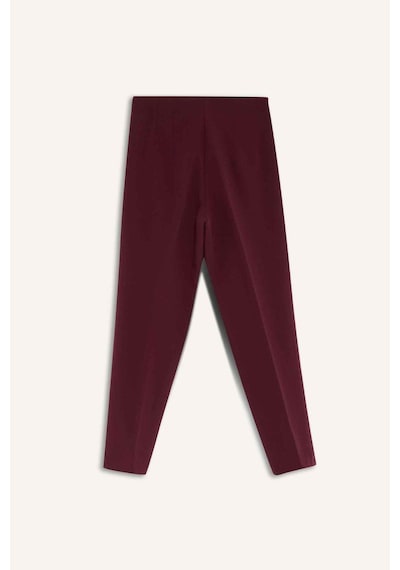 Defacto Carrot Fit Fermuarlı Yüksek Bel Dar Paça Crop Pantolon C2466ax25aubr171 Bordo