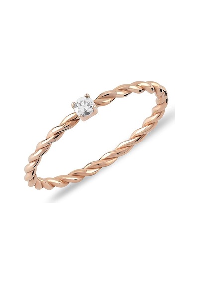 14k Altın Forte Mini Burgu Yüzük