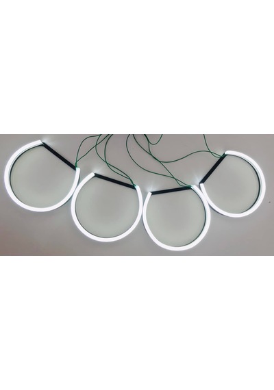 Bmw E46 Led Angel Halka Seti Beyaz Far İçi Halka Takımı Premium Seri 4x131mm