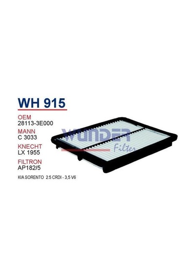 WUNDER WH915 HAVA FİLTRESİ - KiA SORENTO