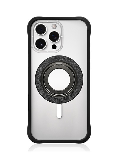 Youngkit Colorful Serisi Double Magnetik Ring Stand Telefon Tutucu Siyah