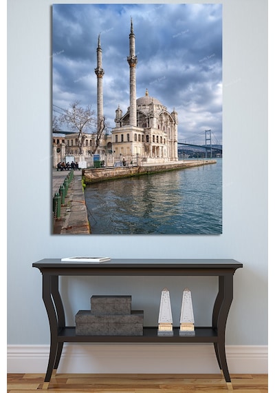 Ortaköy Camii Istanbul Şehir Manzara Kanvas Tablo