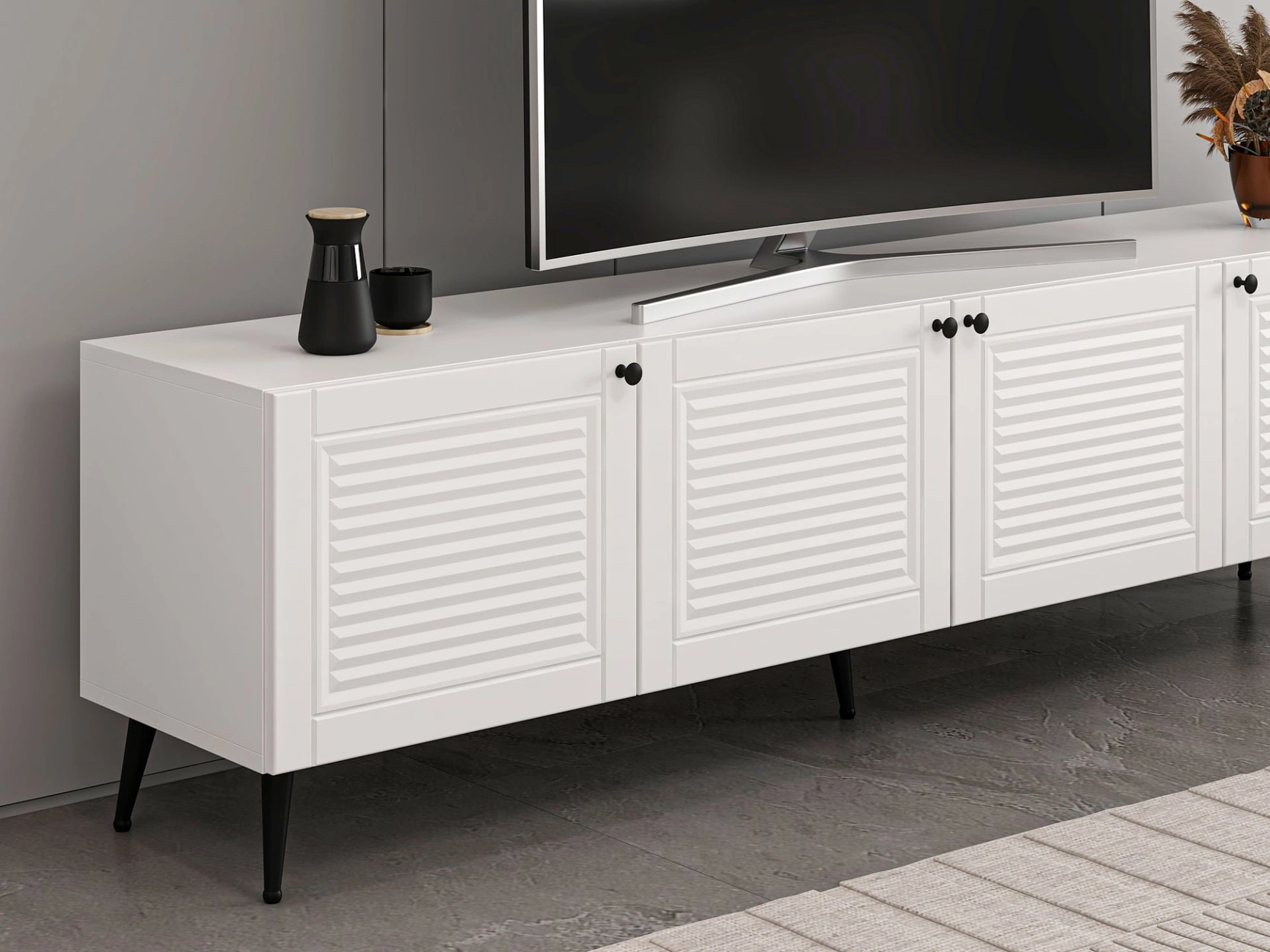 Pandora Tv Ünitesi Beyaz/beyaz Beyaz