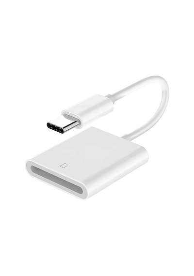 Polham Usb-c To Sd / Hafıza Kart Okuyucu Tak & Çalıştır Kamera Kart Dönüştürücü, Telefon, Tablet Pc Uyumlu Beyaz