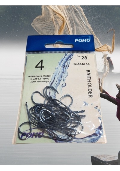 Pohu Pesca Uzun Pa.la Delikli Sap 4 Numara 21'li Paket M-9946 Sb Olta Iğnesi