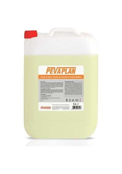 Peva Plan Plastik ve Boyalı Yüzeyler için konsanre temizlik madde