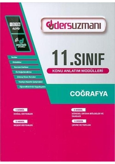 11.Sınıf Coğrafya Konu Anlatım Modülleri -  Ders Uzmanı Yayınları