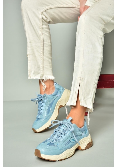 Fox Shoes U312414209 Mavi Kalın Tabanlı Spor Ayakkabı Sneakers Mavi-suni Deri Çok Renkli Fox Shoes U312414209 Mavi Kalın Tabanlı Spor Ayakkabı Sneakers Mavi-suni Deri Çok Renkli