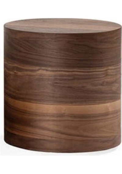 Walnut Ahşap Yan Sehpa Ceviz