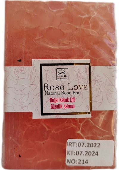 ROSE LOVE KABAK LİFLİ GÜL SABUNU