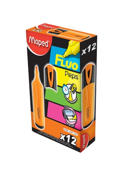 Maped Fosforlu Kalem Mono Turuncu 742535 Çok Renkli