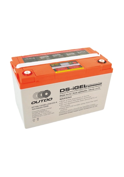 Outdo Ot100-12 Gel Ds/cd 12v 100ah Jel Marin Akü Dijital Ekranlı Huawei Üretimi