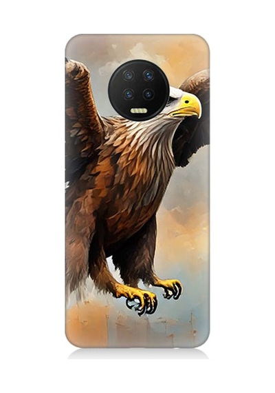 İnfinix Note 7 Uyumlu Kartal Uçuşu Desenli Silikon Kılıf