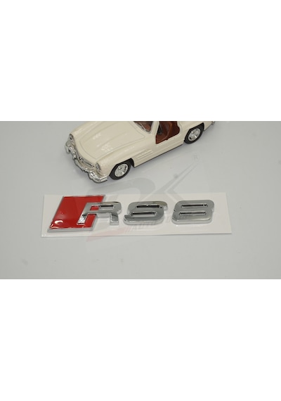 Audi Rs8 Bagaj Krom Abs 3M 3D Yazı Logo Amblem Ürün