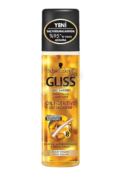 4 Adet Gliss Sıvı Saç Kremi Oil Nutritive 200 Ml