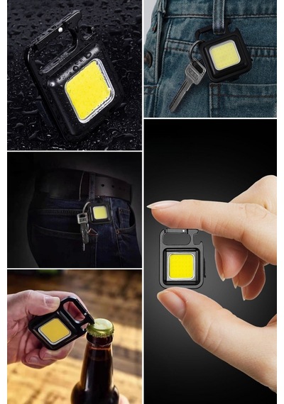 Buffer Anahtarlıklı, Açacaklı,güçlü Mıknatıslı 3 Farklı Led Modlu Mini Boy Asılabilen Led Kamp Aydınlatması,el Feneri Diğer