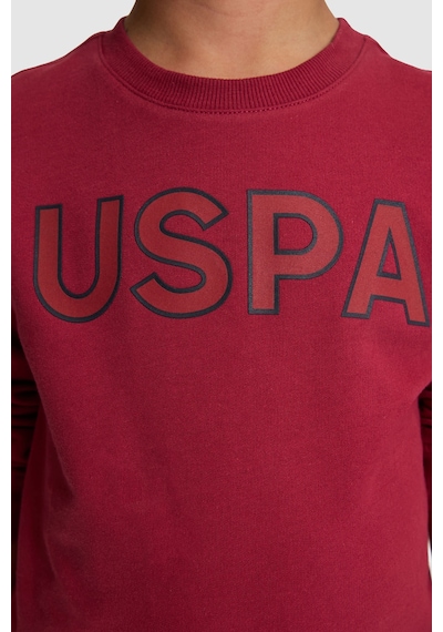 U.S. Polo Assn. Erkek Çocuk Bordo Uspa Baskılı %100 Pamuk Sweatshirt 50329910-vr223 Vişne U.S. Polo Assn. Erkek Çocuk Bordo Uspa Baskılı %100 Pamuk Sweatshirt 50329910-vr223 Vişne