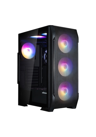 Zalman N7 Plus V2, 700w 80+, Mesh Panel, Tempered Glass, 6x120mm Rgb Fan, Atx Gamıng Kasa