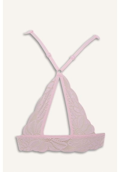 Defacto Dantelli Dantel Kaplı Pedli Balensiz Bralet G7764ax26sppn648 Pembe-pn648