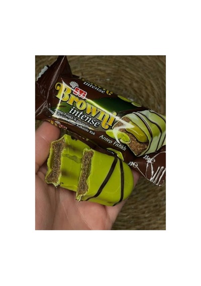 Browni Intense Antep Fıstıklı Kaplamalı Kakaolu Kek 35 Gr X 16