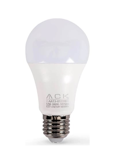Ack 12 W Led A60 Ampul - Gün Işığı 3000k - E27 - Aa13-01220