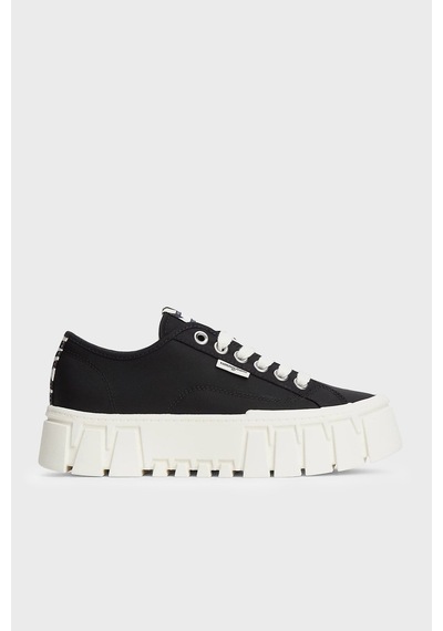 Tommy Jeans Zebra Desenli Platform Sneaker Ayakkabı Kadın Ayakkabı En0en03070 Bds Siyah