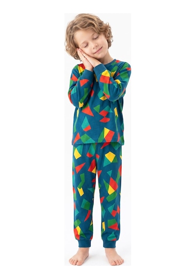 Modanino Erkek Çocuk %100 Pamuk Pijama Takımı 3-8 Yaş 12736ıs Çok Renkli