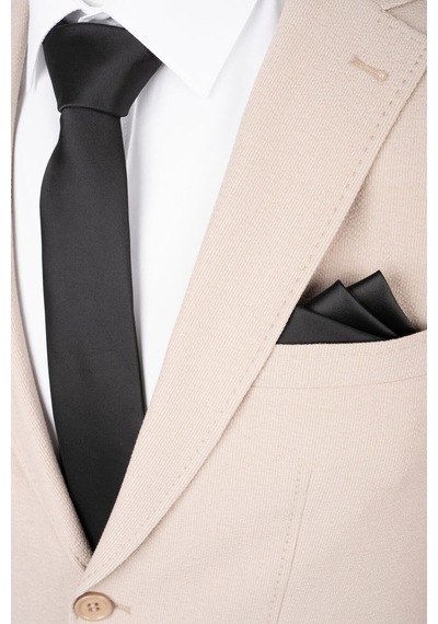 Hatemoğlu Bej Slim Fit Mono Yaka Casual Takım Elbise
