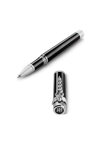 Montegrappa Zero Caduceus Roller Kalem Iszecrıp Siyah