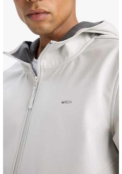 Defacto Rüzgar Geçirmez Su İtici Softshell Yağmurluk A2122AX24AU Gri