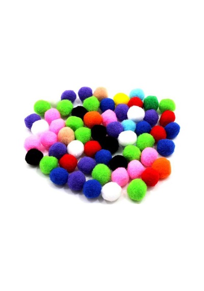 Puti Pom Pom Karışık 1 Paket 00251
