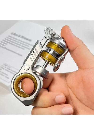 Premium Edc Fidget Toy Paslanmaz Çelik Tuning Fork Mekanizmalı Manyetik Metal Yeni Nesil Stres Çarkı