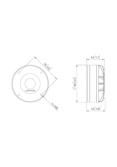 Lavoce Df10.142lk 1" Compression Driver
