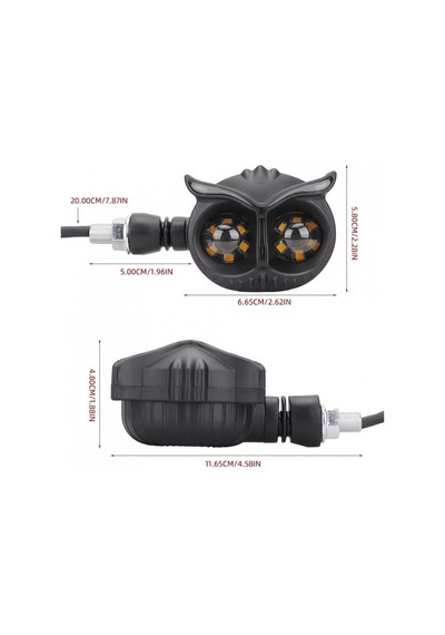 Baykuş Beyaz Parklı Led Sinyal Takım