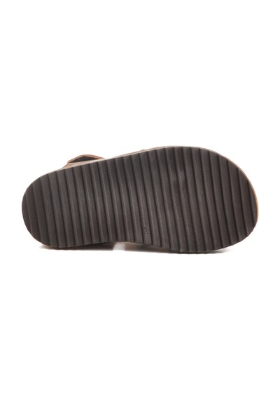 Ayakmod Taba Cırtlı Hafif Unisex Çocuk Sandalet 17370 B Taba
