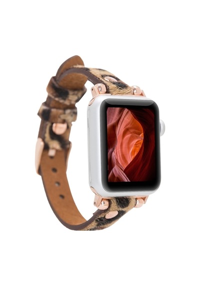 Bouletta Apple Uyumlu  Watch Deri Kordon 38-40-41Mm Rt Leo1N Tüylü (545897062)