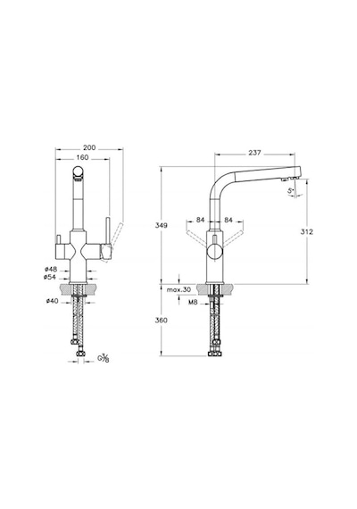 Artema Split A42144 Dual Flow Eviye Bataryası Krom