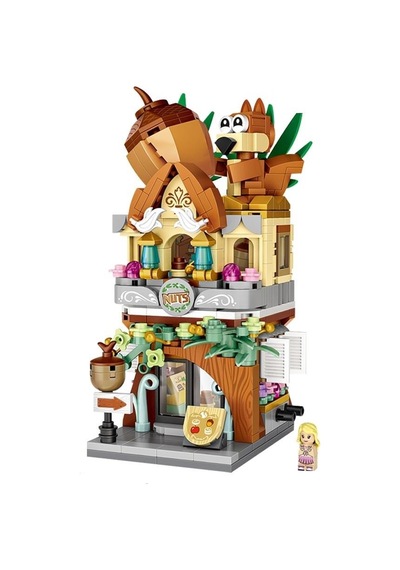 Loz 485 Parça Sincap Fındık Shop Eğitici  Mini Yapı Taşları 1