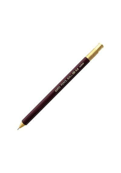 Ohto Wooden Tükenmez Kalem 0.5mm Bordo Nkg-450e