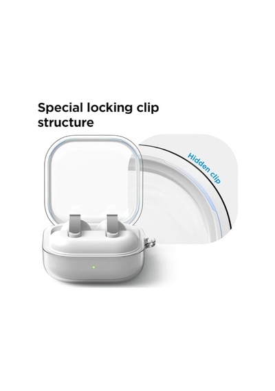 Samsung  Uyumlu - Galaxy Buds 4 Pro Kılıf Askı Aparatlı Transparan Silikon Şeffaf