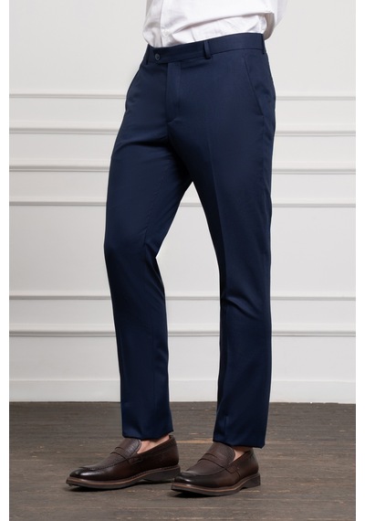 Morven Erkek Lacivert Basic Slim Fit Classic Pantolon 25mc003016200 Lacivert