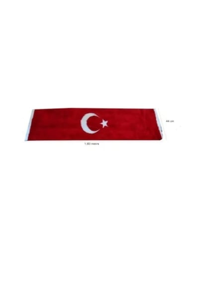 Point Türk Bayraklı Torpido Pandizot Üstü Peluş Örtü 150x40 Cm