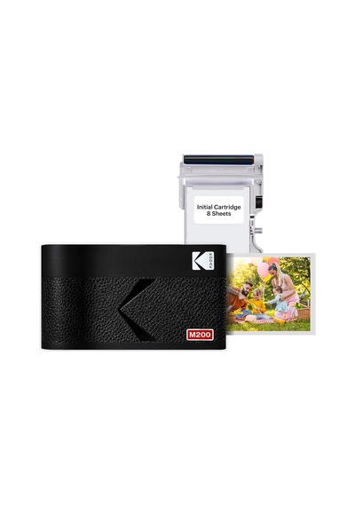 Kodak Mini 2 Era 4pass Mobil Fotoğraf Yazıcısı 5,3 X 8,6 Cm Siyah, Fotoğraf Yazıcısı + 8 Yaprak Çok Renkli