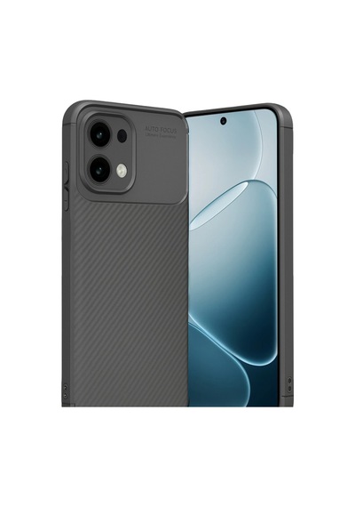 Oppo A6 Pro 4g Uyumlu Auto Focus Karbon Kapak - Gri