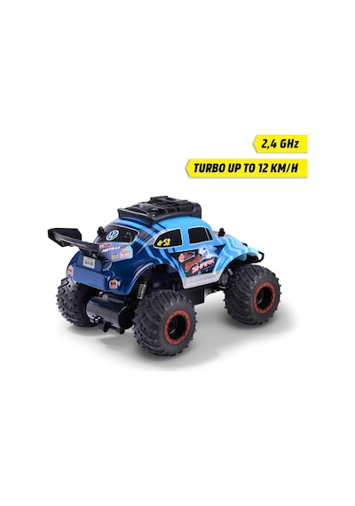 Dickie Toys Rc Volkswagen Beetle Monster Bug 23 Cm 2.4 Ghz 12 Km/s Usb Şarjlı Işıklı Uzaktan Kumandalı Araba Çok Renkli