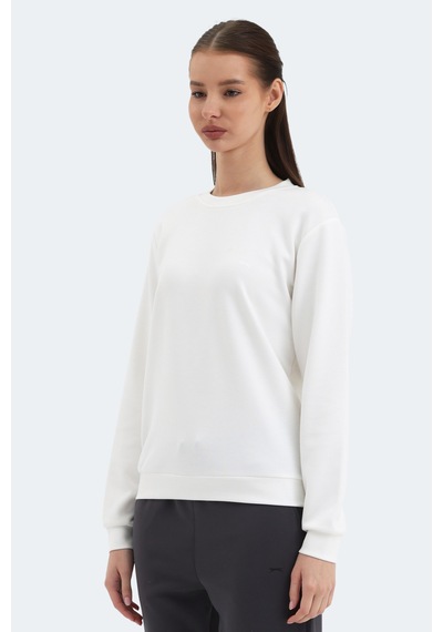 Slazenger Krıstıa I Kadın Ekru Sweatshırt Ekru