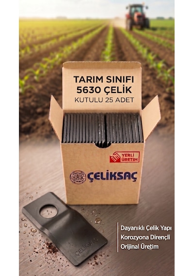 Tamburlu Çayır Biçme Ot Bıçağı - 25 Adet 3mm 5630 Bor Çeliği