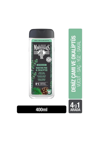 Le Petit Marseillais Men Deniz Çamı Ve Okaliptüs Duş Jeli 400 ML