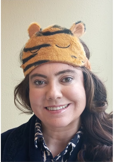 Caş Dekorasyon Leopar Desenli Kulak Detaylı Peluş Uyku Bandı Çok Renkli