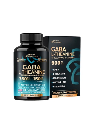 Gaba L-theanine Stress Support Comlex 900 Mg 120 Capsules 5 İn 1